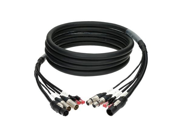 Гібридний кабель Klotz CAT5e, аудіо та живлення 3G2.5 2 x RJ45 + 2 x XLR 3p + powerCON TRUE1 – – Тепер доступний у MTN Shop DE.