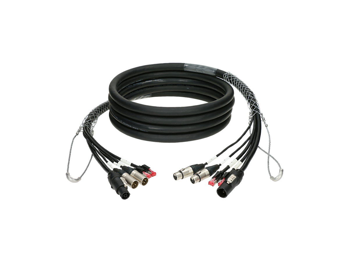 Гібридний кабель Klotz CAT5e, аудіо та живлення 3G2.5 2 x RJ45 + 2 x XLR 3p + powerCON TRUE1 – – Тепер доступний у MTN Shop DE. - imagen 2