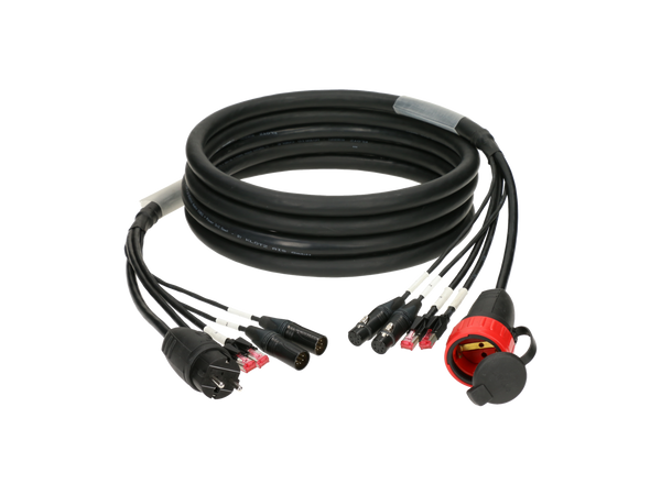 Klotz CAT5e & DMX & силовий 3G2.5 гібридний кабель 2 x RJ45 + 2 x XLR 5p + Schuko – – Тепер доступний у MTN Shop DE.