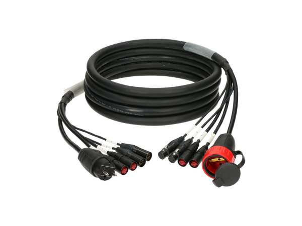 Klotz CAT5e & DMX & power 3G2.5 гібридний кабель 2 x etherCON + 2 x XLR 5p + Schuko – – Тепер доступний у MTN Shop DE.