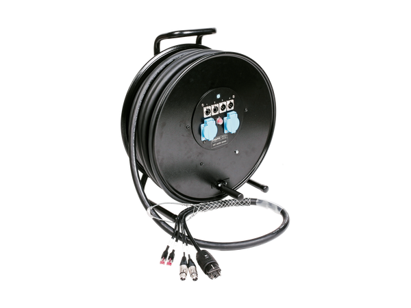 Klotz CAT5e & audio & power 3G2.5 барабан гібридного кабелю 2 x RJ45 => etherCON + 2 x XLR 3p + Schuko – – Тепер доступний у MTN Shop DE.