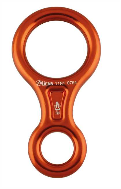 Aliens Abseilachter Classic – Klassischer Abseilachter aus Aluminium mit 30 kN Bruchlast. Vielseitig einsetzbar für Klettern, Baumpflege & Rettung. Jetzt bestellen und Seiltechnik meistern! – Jetzt erhältlich im MTN Shop DE. - imagen 4