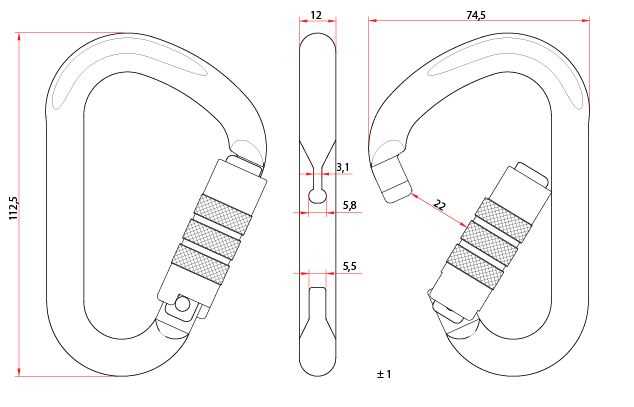 Karabiner ALIENS HMS Classic TwistLock – – Jetzt erhältlich im MTN Shop DE. - imagen 4