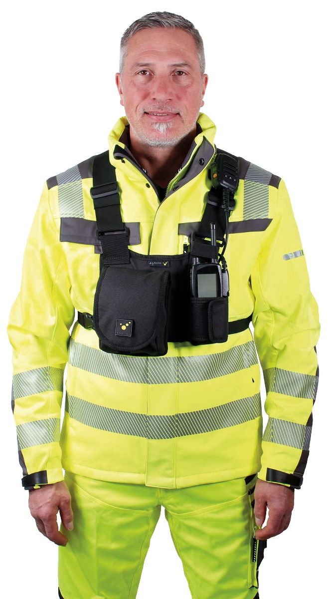 TEE-UU CHEST MOLLE Funkgeräte-Harnisch Schwarz - MOLLE-System Details PALS-Schlaufen - imagen 5