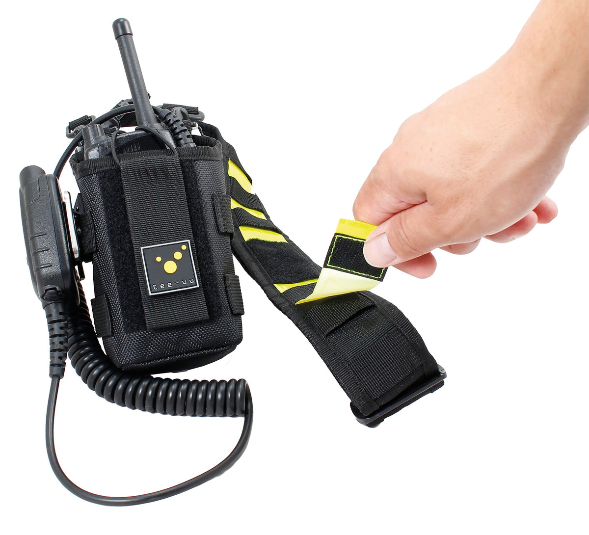 TEE-UU CHANNEL Funkgeräteholster Schwarz - Seitenansicht - imagen 7