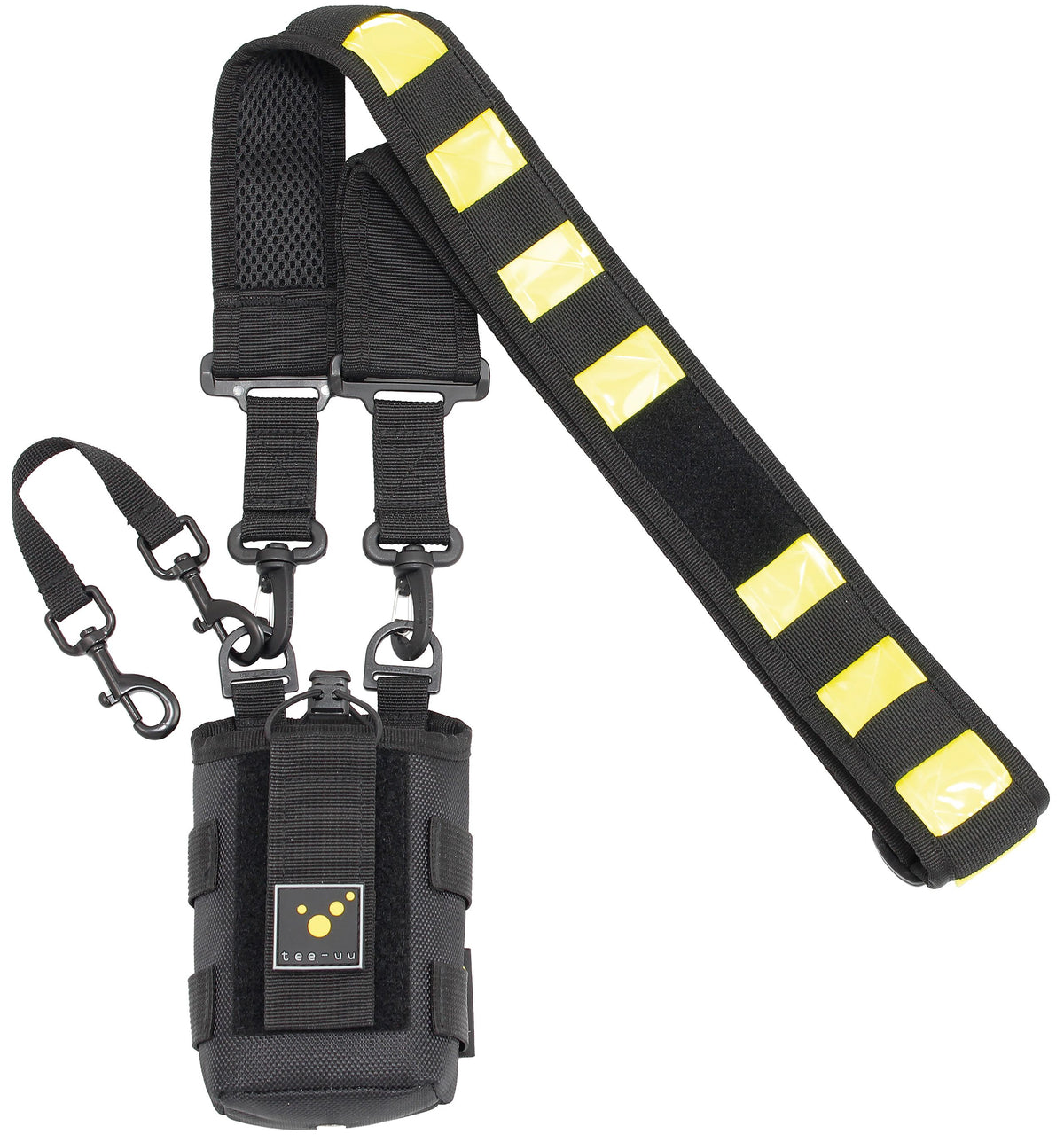 TEE-UU DIGI Digitalfunkgeräte-Holster Schwarz - Rückseite mit Metalldruckknöpfen - imagen 5