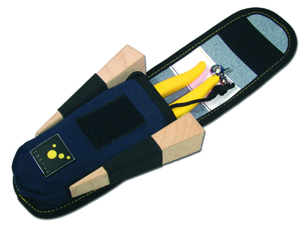 TEE-UU MICRO Holster Blau - Befestigt an Atemschutzgerät Schultergurt