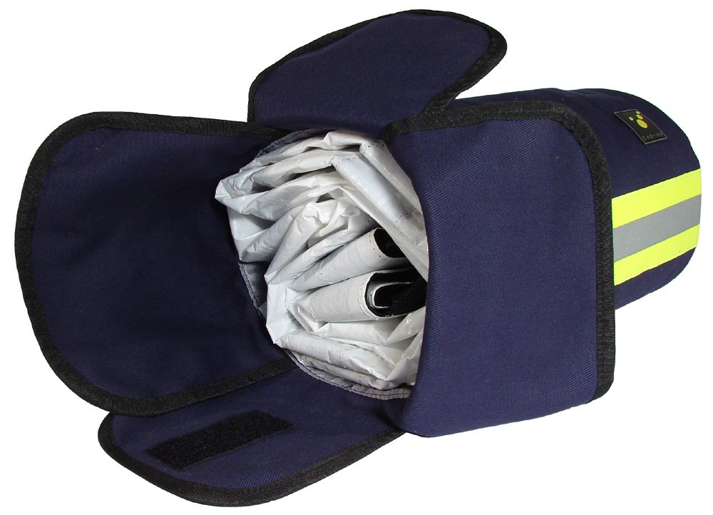 TEE-UU RESPI LIGHT Atemschutzmasken-Tasche - Gefüllt mit Rettungstuch nach EN 1865 - imagen 3