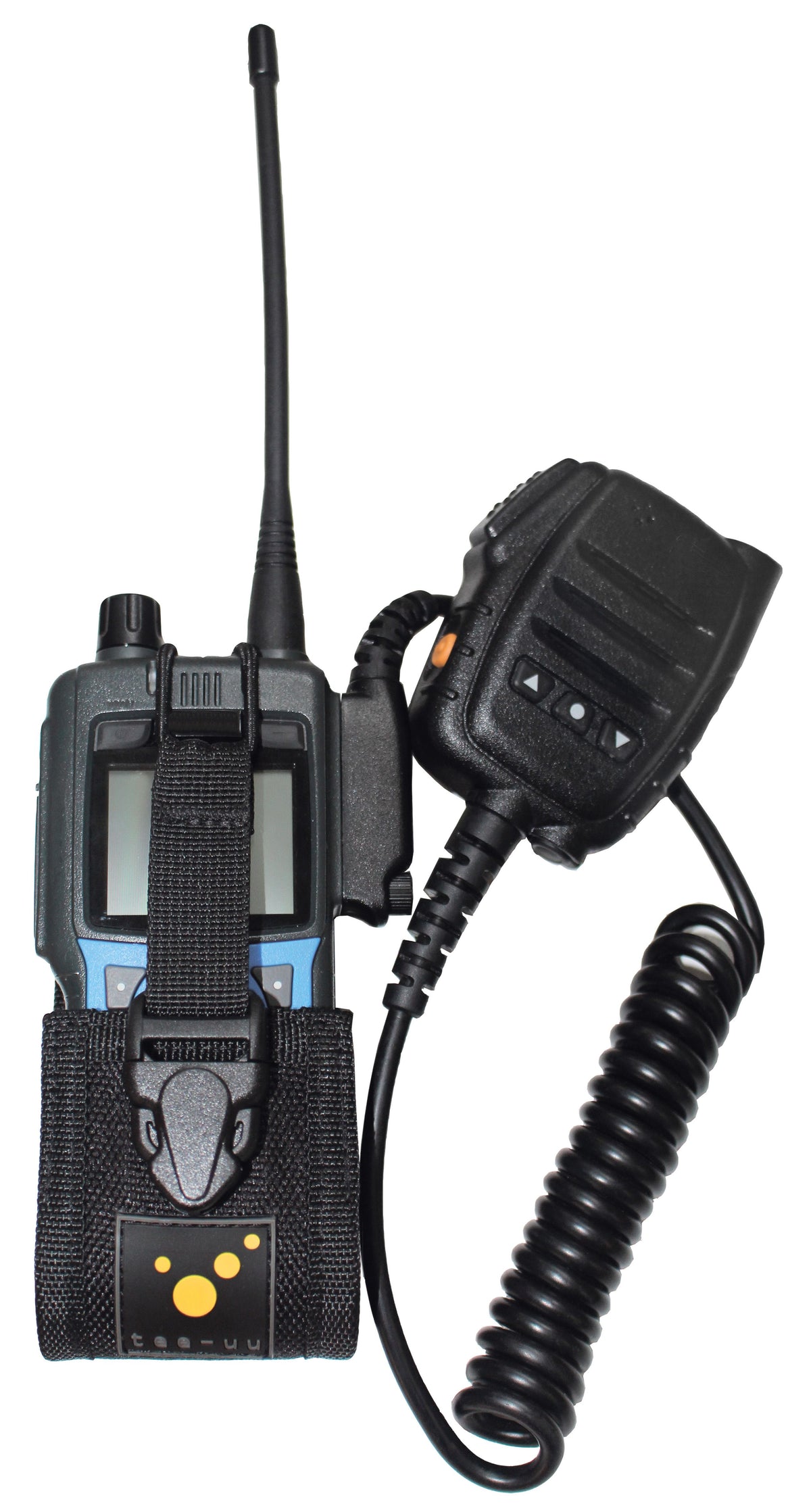 TEE-UU DIGI Digitalfunkgeräte-Holster Schwarz - Aktion am Tragegurt über Schulter - imagen 3