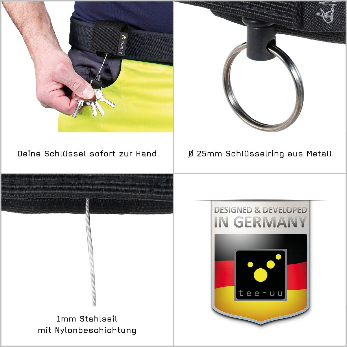 TEE-UU REWIND Schlüsselhalter für BLACK und QUICK Koppel - imagen 5