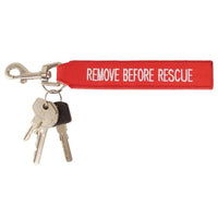 TEE-UU Schlüsselanhänger REMOVE BEFORE RESCUE/FIREFIGHT – zweites Bild