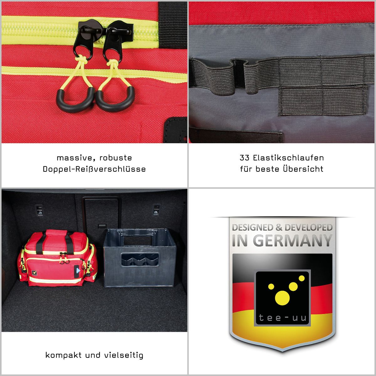 TEE-UU MUC-M PRAXIS Detailansichten - Fächer, Reißverschlüsse und Ausstattungsmerkmale - imagen 9