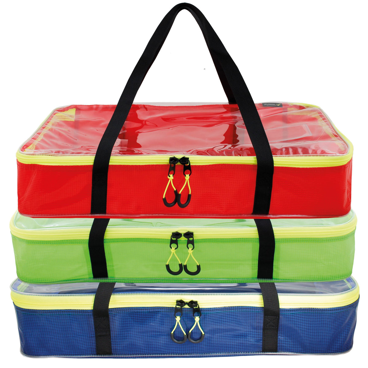 TEE-UU EURO Modultasche S/L - TEE-UU Modultaschen S/L in Rot, Grün und Blau mit schwarzen Tragegriffen und Reißverschlüssen. - 3155-1500 - imagen 17