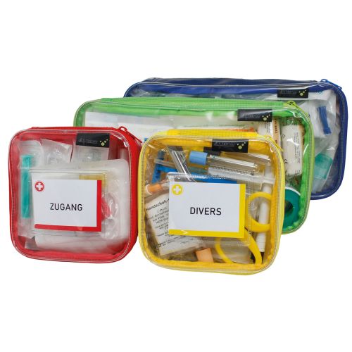 TEE-UU PRAXIS MIXED Modultaschen-Set gefüllt - 2x M und 2x L Modultaschen mit medizinischer Ausrüstung"