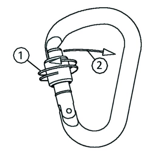 TEE-UU HMS SCREW Karabiner - imagen 2