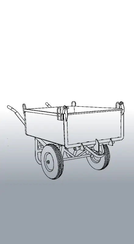 Technische Skizze und Schemadarstellung des Eichinger Frontkippers Typ 1103. - imagen 2