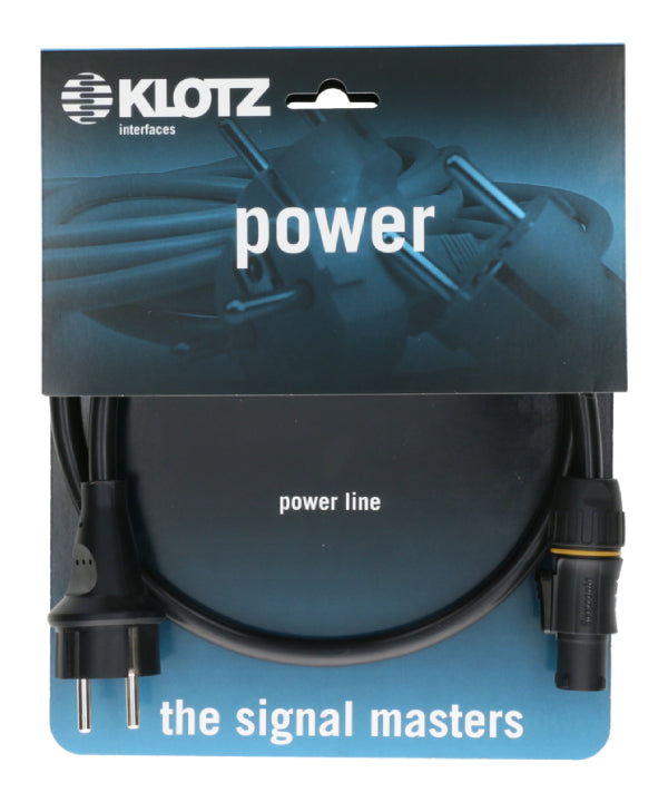 Klotz Flexibles H05VV-F Stromkabel 3G 1,5 mm² Schuko - PowerTwist TR1 - Klotz - 1,5m Power Cable H05VV-F 3G1.5 - Cables - MTN Shop DACH - imagen 2