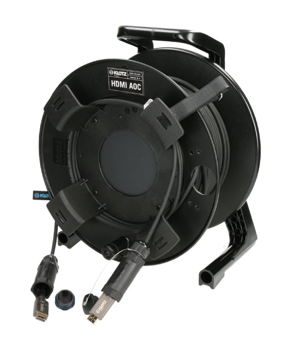 Klotz HDMI 2.1 AOC Drum - активний оптичний кабель броньований - штекер із захисними ковпачками - Klotz - Кабелі - MTN Shop DACH - imagen 2