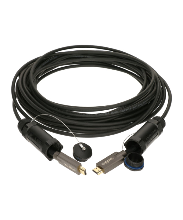 Klotz HDMI 2.1 AOC Link - активний оптичний кабель броньований - штекер із захисними ковпачками - Klotz - Кабелі - MTN Shop DACH - imagen 2