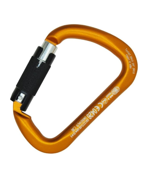 KONG - Алюмінієвий карабін X-LARGE ALU auto block - Kong - Orange/Blank/Black - Carabiner - MTN Shop DACH