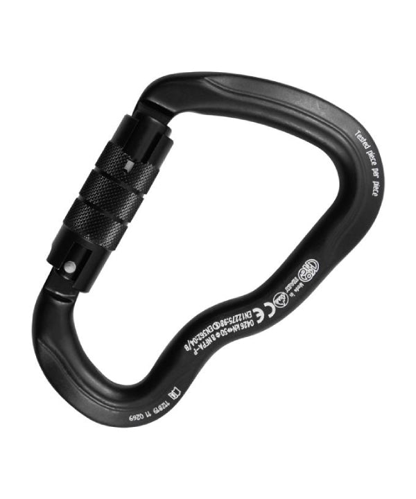 KONG - алюмінієвий карабін FERRATA - TWIST LOCK - чорний - Kong - карабін - MTN Shop ROOF