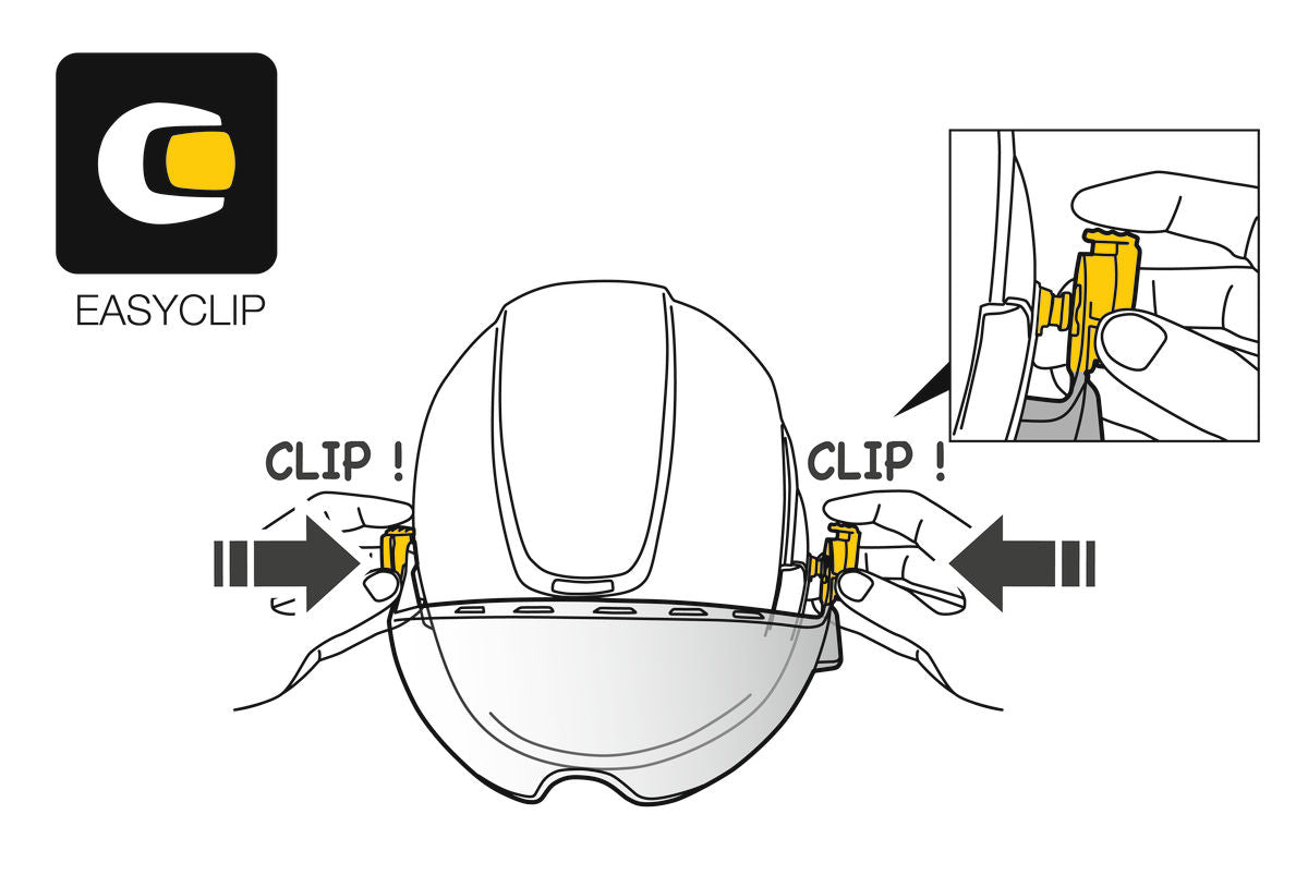 Petzl VIZIR SHADOW – ТІНІ VIZIR захищають очі від частинок, що летять, і бризок. Завдяки системі кріплення EASYCLIP його можна швидко і легко прикріпити до шоломів VERTEX і STRATO. Він має сонцезахисний фільтр із рівнем захисту 2,5, а також захист від подряпин і запотівання. – Тепер доступний у MTN Shop DE. - imagen 3