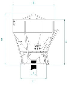 Відро для бетону Boscaro з важелем і гумовим шлангом CT-N - imagen 3