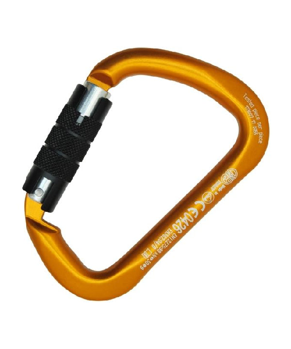 KONG - Alukarabiner X-LARGE ALU twist lock - Kong - Orange/Poliert/Schwarz (Ve=10 Stü) - Karabiner - MTN Shop DACH