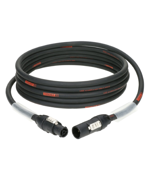 Силовий кабель Klotz TITANEX H07RN-F 3G 2,5 мм² powerCON TRUE1 M/F - Klotz - Силовий кабель 2,0 м Titanex 3G2,5 - Кабелі - MTN Shop DACH