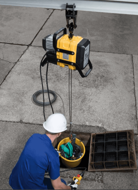 Yale Mtrac Seildurchlaufwinde (Mini) – Die neue Seildurchlaufwinde Das Modell Yale Mtrac ® verbindet modernes Industriedesign mit technischer Innovation. Bei der Entwicklung wurde der Fokus auf die einfache und sichere Handhabung für mobile Einsatzzwecke gelegt. – Jetzt erhältlich im MTN Shop DE. - imagen 4