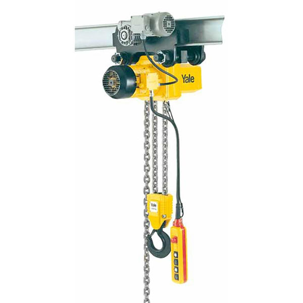 Yale Elektrokettenzug CPE/F (1.600 - 7.500 kg) – Die Geräte der Baureihe CPE sind Qualitätserzeugnisse für den professionellen Einsatz. Sie überzeugen durch hohe Leistungsdichte und lange Lebensdauer. Durch die klare Aufteilung der Bauelemente (3-Komponentenaufbau) ist eine einfache und kostengünstige Wartung gewährleistet. – Jetzt erhältlich im MTN Shop DE.