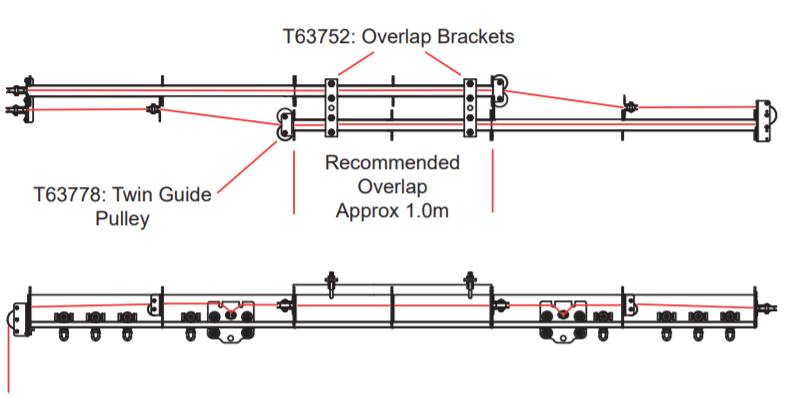 Doughty Stage Curtain Track/SixTrack Kit - Система керування перекриттям лінії - Doughty Engineering - Такелажне обладнання - MTN Shop DACH - imagen 2