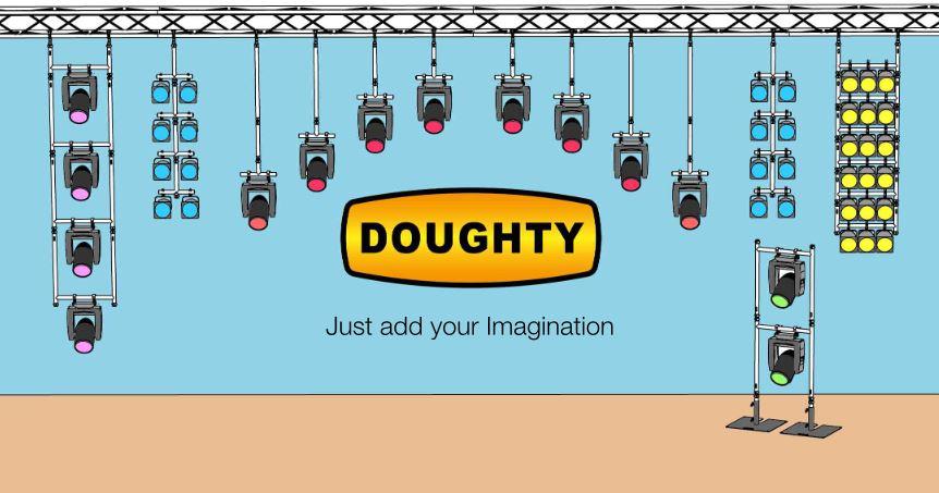 Doughty Modulares Rigging System - T-Stück mit Durchgangsverbindung für Bühnenbeleuchtungsrigging - Doughty Engineering - Rigging-Geräte - MTN Shop DACH - imagen 5