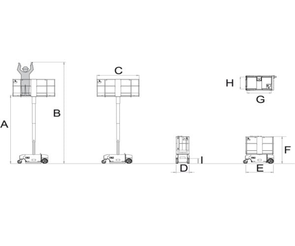 Bravi Lui 460 | Mobile Arbeitsbühne bis 6.6m - Bravi - Arbeitsbühnen - MTN Shop DACH - imagen 3