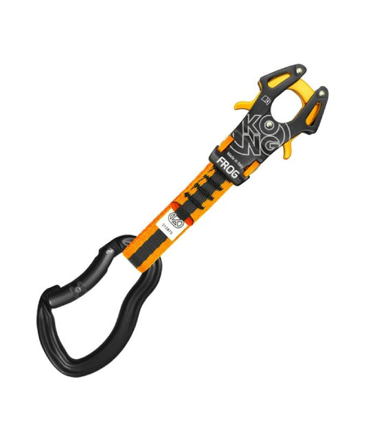 KONG - Express-Set FROG mit Schlinge und Karabiner - schwarz/orange - Kong - Express Set - MTN Shop DACH