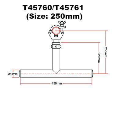 Doughty Modulares Fallarm-T-Stück ⌀48mm für Bühnenbeleuchtungs-Rigging - Doughty Engineering - Rigging-Geräte - MTN Shop DACH - imagen 3