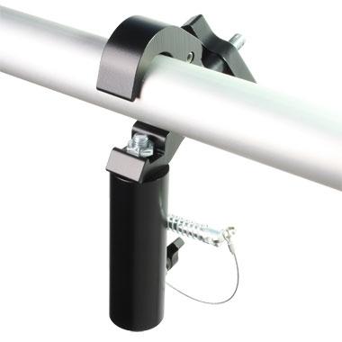 Doughty Schnellabzugsklemme 38-51mm Slimline mit Halterung - Doughty Engineering - Rigging-Geräte - MTN Shop DACH
