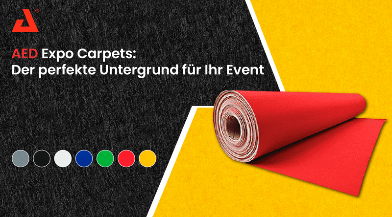 Beiträge-AED Expo Carpets: Der perfekte Untergrund für Ihr Event - Jetzt erhältlich im MTN Shop DE