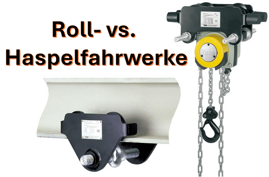 Roll- vs. Haspelfahrwerke bei Flaschenzügen: Welches ist das Richtige für Ihren Einsatz?