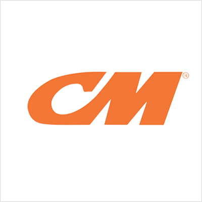 CM logo in orange