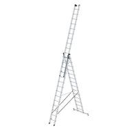MUNK Sprossen-Mehrzweckleiter 3-teilig mit nivello®-Traverse und Wandlaufrollen – – Jetzt erhältlich im MTN Shop DE. - imagen 6