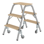 Munk Stahl-Holz-Tritt mit Lenkrollen - imagen 3