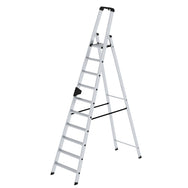 Munk Stufen-Stehleiter einseitig begehbar – Einseitig begehbare Alu-Stehleiter mit rutschfesten 80 mm Stufen, Ablageschale & 150 kg Tragkraft. Sicher & komfortabel arbeiten – jetzt bestellen! – Jetzt erhältlich im MTN Shop DE. - imagen 7