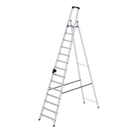 Munk Stufen-Stehleiter einseitig begehbar – Einseitig begehbare Alu-Stehleiter mit rutschfesten 80 mm Stufen, Ablageschale & 150 kg Tragkraft. Sicher & komfortabel arbeiten – jetzt bestellen! – Jetzt erhältlich im MTN Shop DE. - imagen 9
