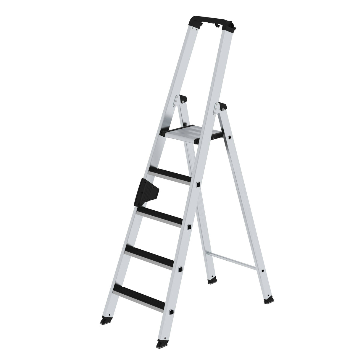 Munk Stufen-Stehleiter einseitig begehbar mit clip-step – Hochwertige Alu-Leiter mit rutschhemmenden Clip-Step Stufen, ergo-pad® Griffzone & 150 kg Tragkraft. Sicher & komfortabel arbeiten – jetzt bestellen! – Jetzt erhältlich im MTN Shop DE. - imagen 3