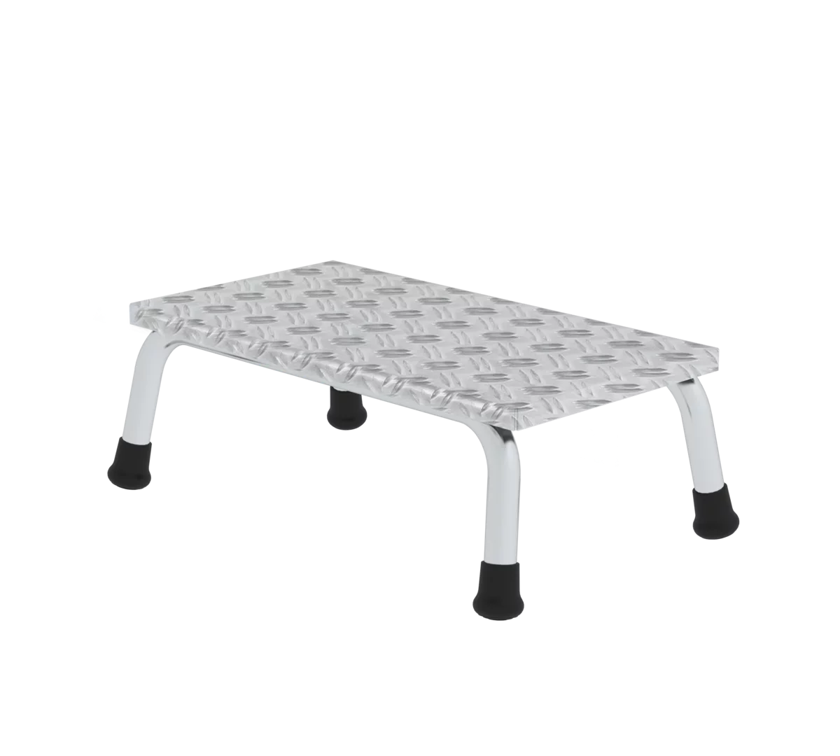 Munk Arbeitspodest starr – Munk Arbeitspodest starr | Arbeitspodest aus Aluminium | Stabile, verschweißte Rohrkonstruktion | 220 mm tiefe Stufen aus Aluminium-Warzenblech für einen sicheren Stand | Obere Trittfläche: 550 x 300 mm | Rutschfeste Kunststoffschuhe | Stufenabstand 200 mm | Maximale Belastung: 150 kg | Varianten von 1-5 Stufen – Jetzt erhältlich im MTN Shop DE.