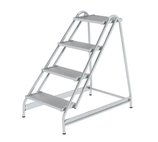 Munk Arbeitspodest einseitig begehbar Aluminium geriffelt