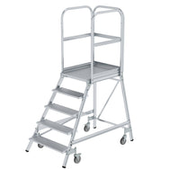 Munk Podesttreppe einseitig begehbar – Alu-Podesttreppe mit rutschfesten Stufen, geräumiger Plattform & Geländer für sicheres Arbeiten. 150 kg Tragkraft. Jetzt bestellen! – Jetzt erhältlich im MTN Shop DE. - imagen 4
