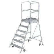 Munk Podesttreppe einseitig begehbar – Alu-Podesttreppe mit rutschfesten Stufen, geräumiger Plattform & Geländer für sicheres Arbeiten. 150 kg Tragkraft. Jetzt bestellen! – Jetzt erhältlich im MTN Shop DE. - imagen 5