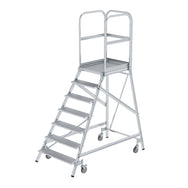 Munk Podesttreppe einseitig begehbar – Alu-Podesttreppe mit rutschfesten Stufen, geräumiger Plattform & Geländer für sicheres Arbeiten. 150 kg Tragkraft. Jetzt bestellen! – Jetzt erhältlich im MTN Shop DE. - imagen 6